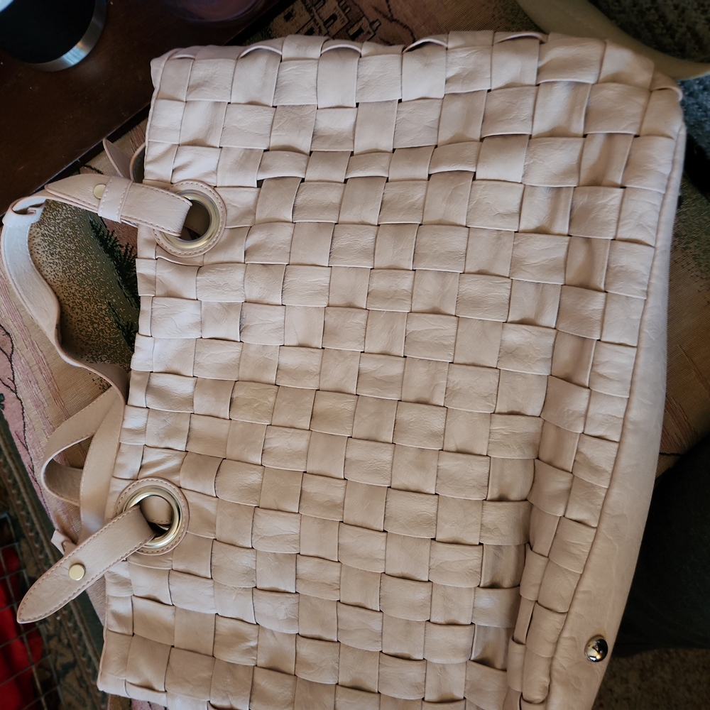 Soft pink tote from Big Buddha.